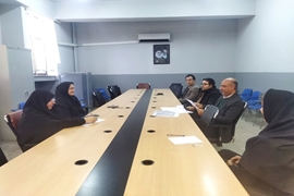 تشکیل جلسه کمیته ارزشیابی دانشکده 