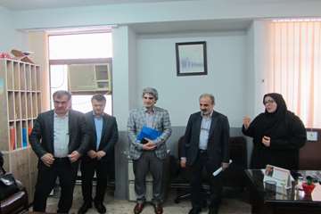 بازدید معاون آموزشی دانشگاه از دانشکده بهداشت