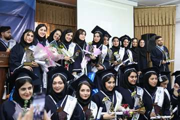 جشن دانش آموختگی ۸۶ نفر از دانشجویان رشته های بهداشت برگزارشد